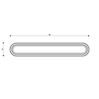 Guarnizione GF3 per ventosa CNC F3 240 × 40 mm