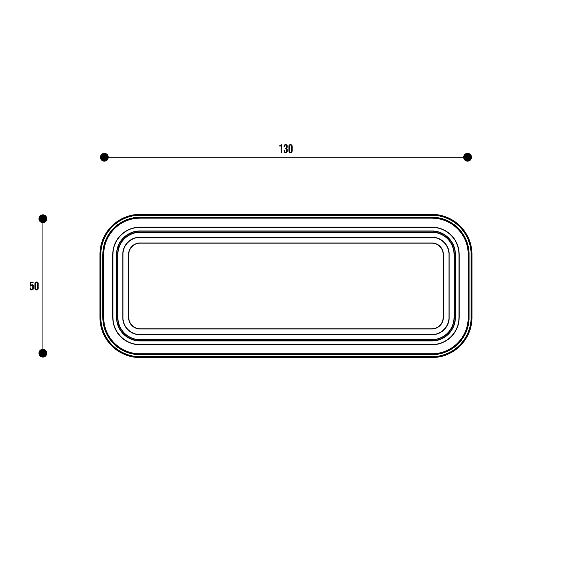 Ventosa CNC M2 130×50 – componente G1M2