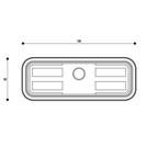 Ventosa CNC F1 155 × 45 mm per piani flex-drive