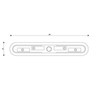 Ricambio corpo RF3 per ventosa CNC F3 240 × 40 mm