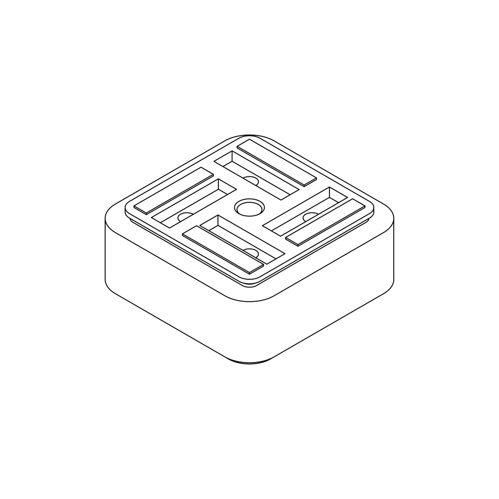 Potenziamento RHM1 per ventosa CNC M1 90×90 mm