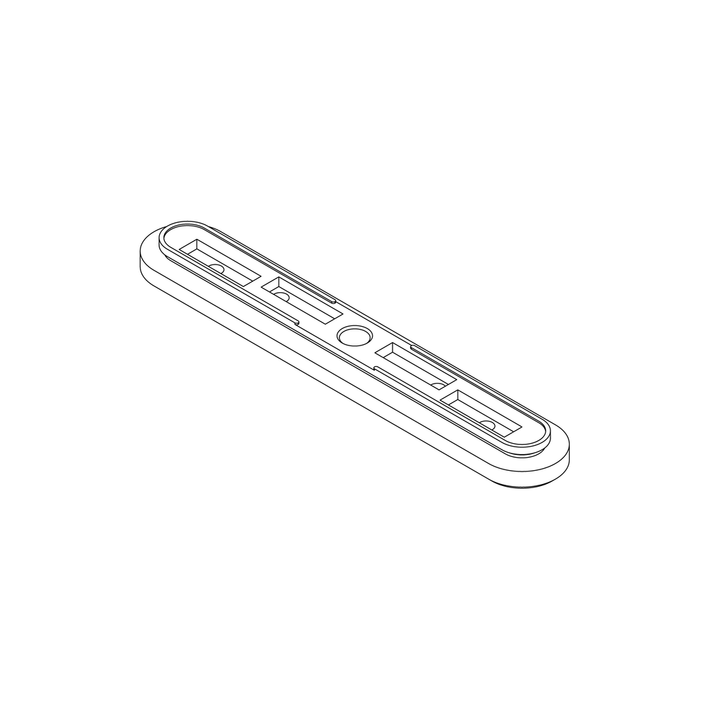 Ricambio corpo RF3 per ventosa CNC F3 240 × 40 mm