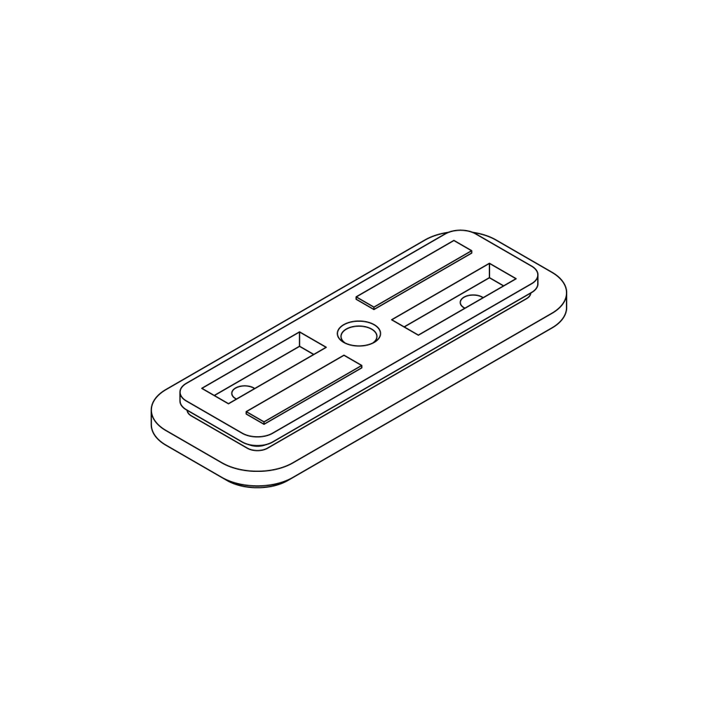 Ventosa CNC M2 130×50 – componente RM2