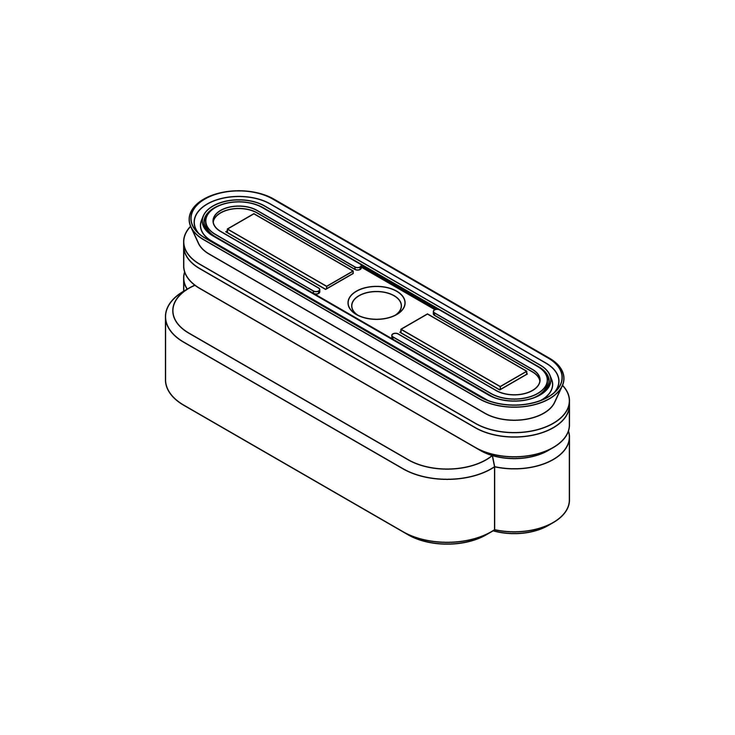 Ventosa CNC F2 136 × 30 mm per piani flex-drive