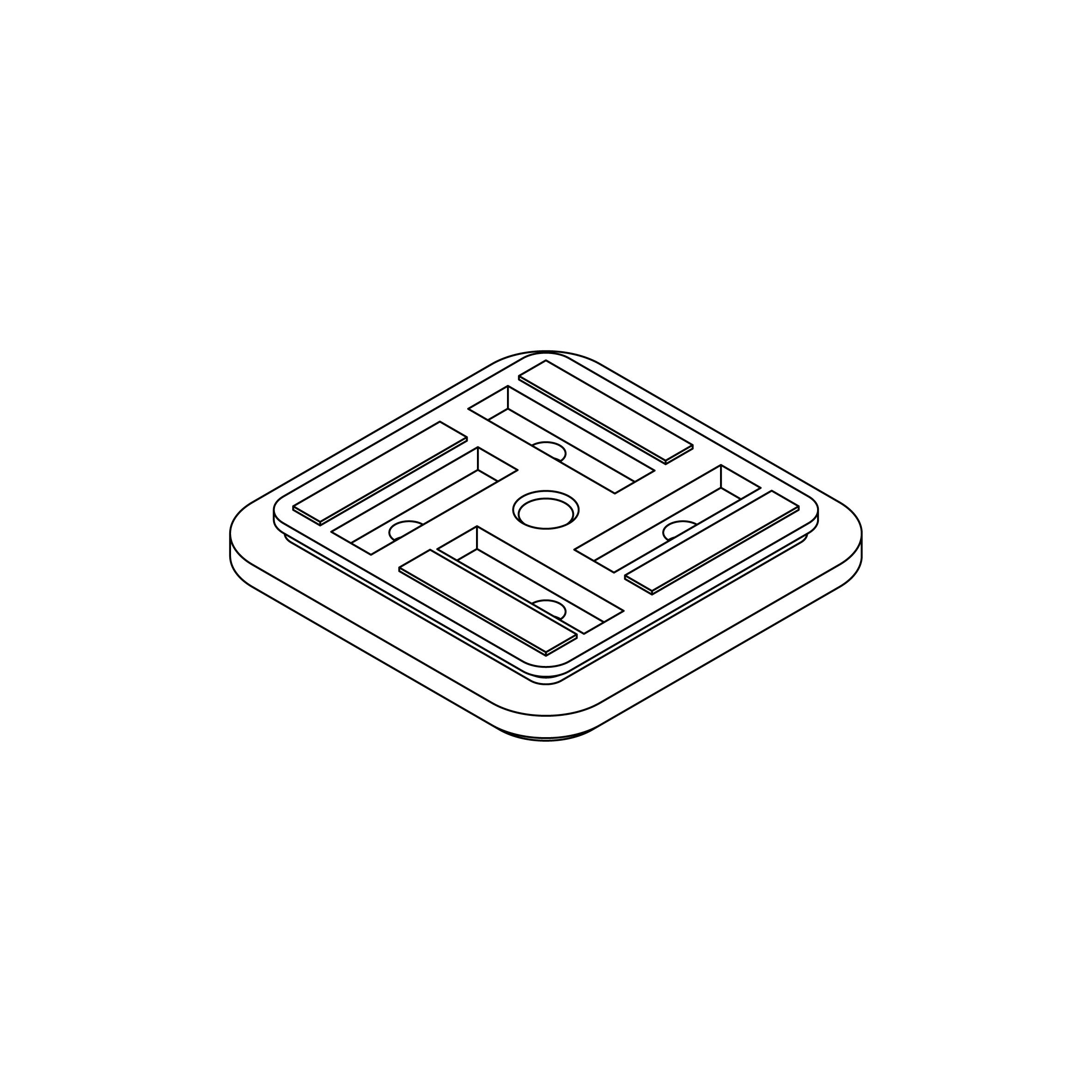 Ricambio corpo RM1 per ventosa CNC M1 90×90 mm