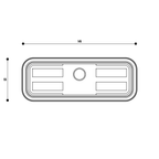 Ventosa CNC F1 145 × 55 mm per piani flex-drive