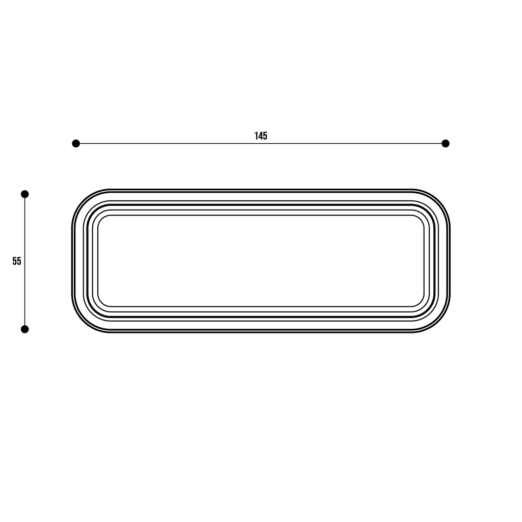 Guarnizione G1F1 per ventosa CNC F1 145 × 55 mm
