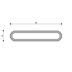 Guarnizione G1F4 per ventosa CNC F4 145 × 30 mm