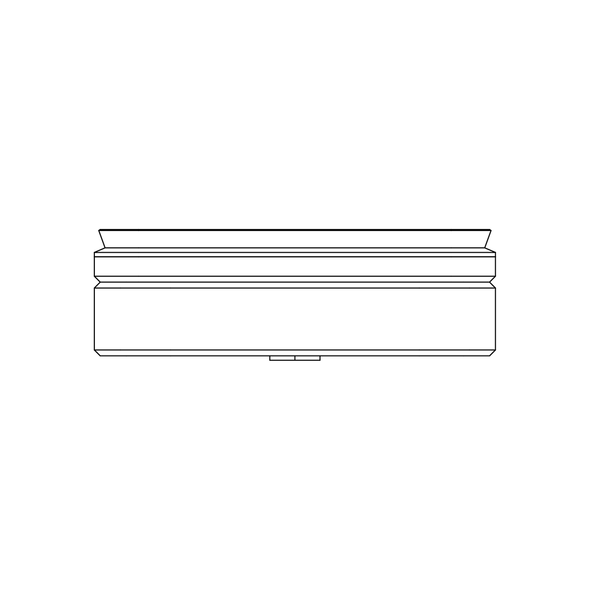 Ventosa CNC F2 136 × 30 mm per piani flex-drive