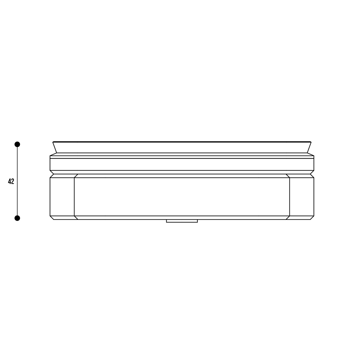 Ventosa CNC F4 145 × 30 mm per piani flex-drive